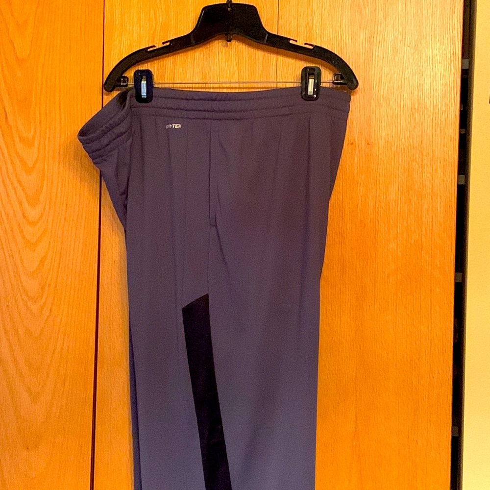 Tek Gear XXL men gray polyester elastic pull on drawstring athletic pants EUC